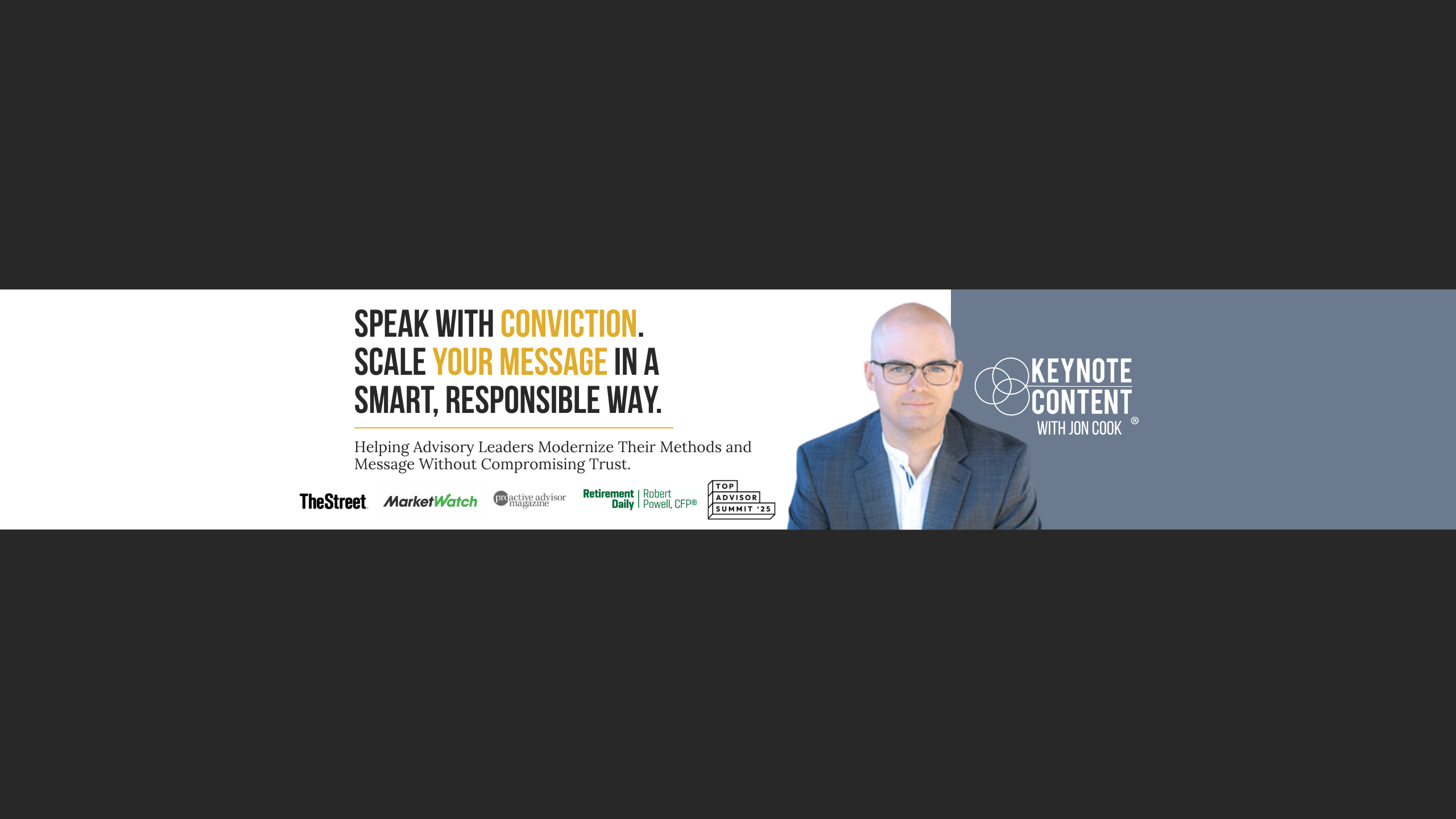 Keynote Content's AI Assistant banner
